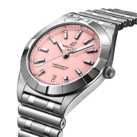 breitling chronomat 32 pink